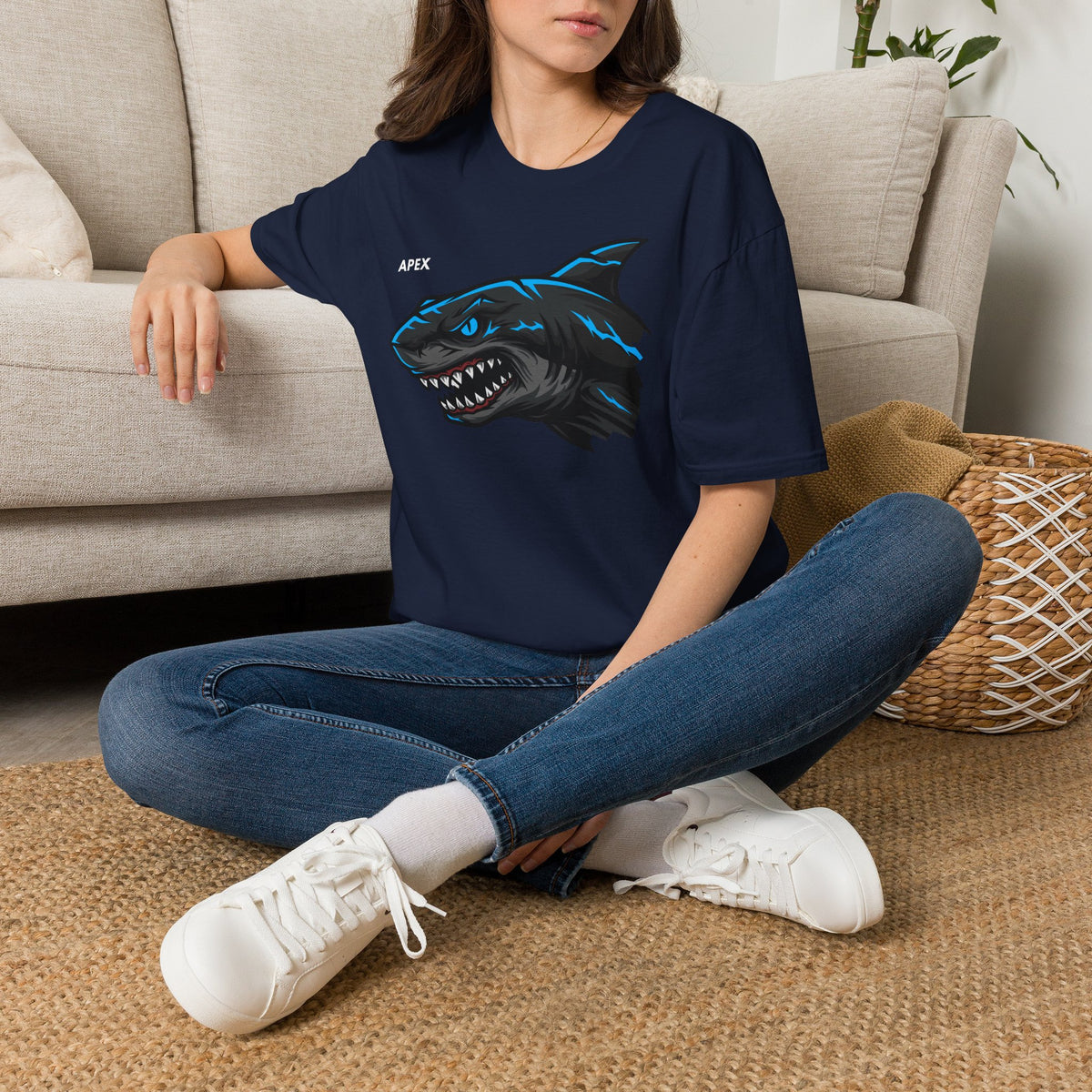 APEX Shark T-Shirt Premium Design SKIALFA Unisex