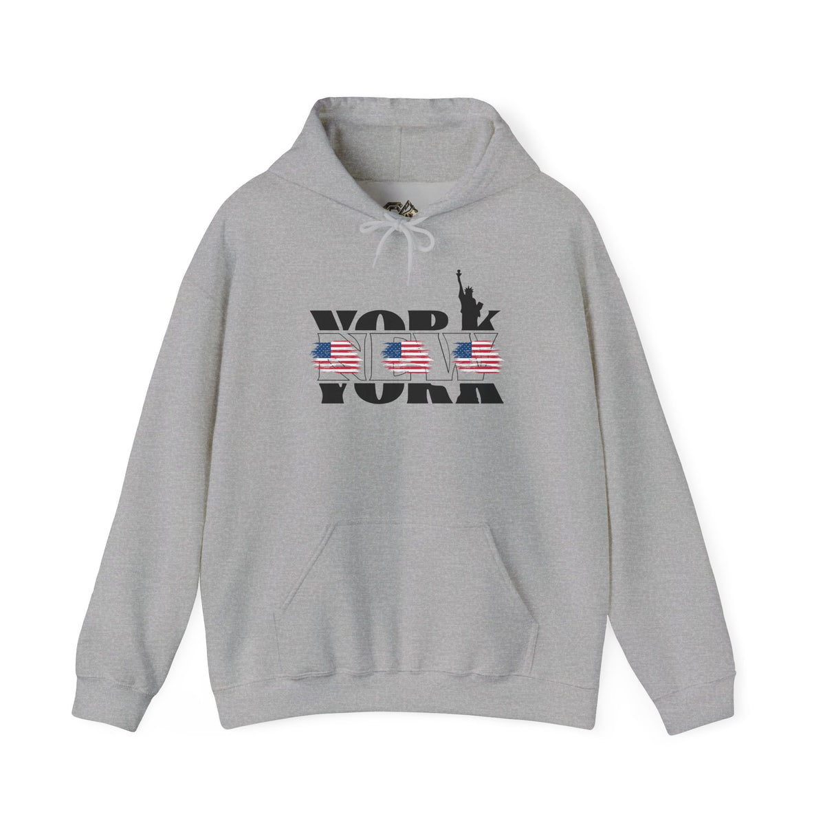 NEW YORK USA Flag Hoodie Premium Design SKIALFA Unisex