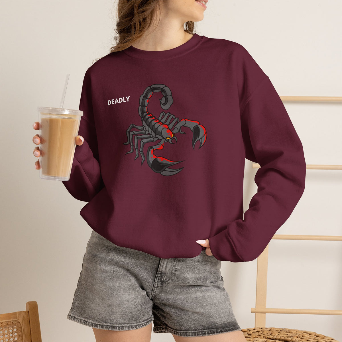 DEADLY Scorpion Sweatshirt Premium Design SKIALFA Unisex
