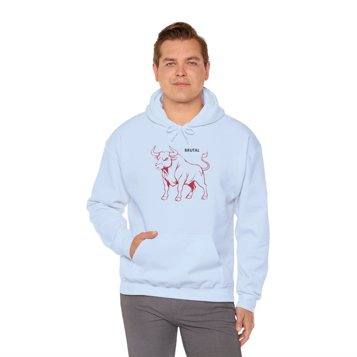 BRUTAL Bull Hoodie Premium Design SKIALFA Unisex