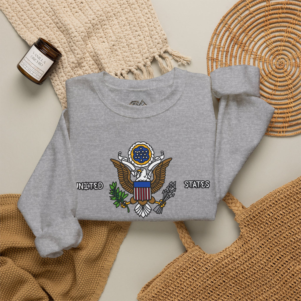 United States Sweatshirt Premium Design SKIALFA Unisex