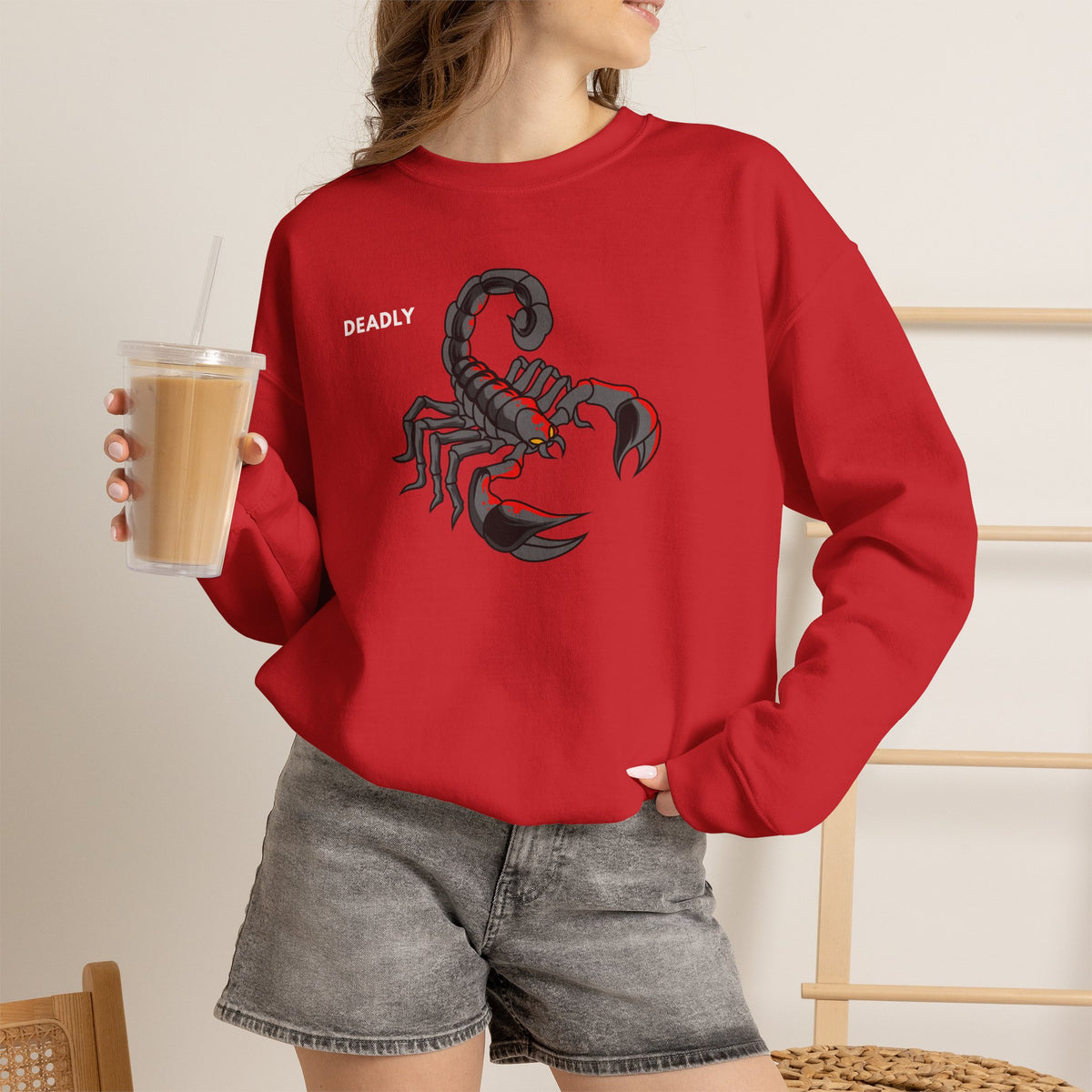 DEADLY Scorpion Sweatshirt Premium Design SKIALFA Unisex