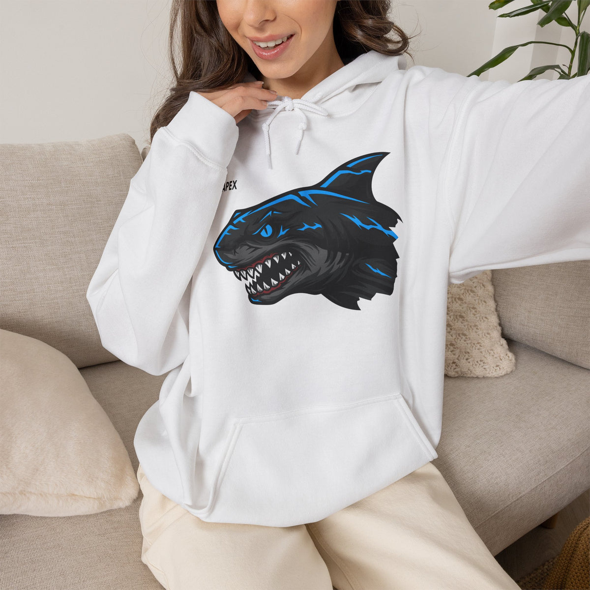 APEX Shark Hoodie Premium Design SKIALFA Unisex