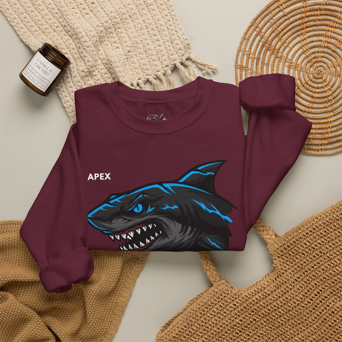 APEX Shark Sweatshirt Premium Design SKIALFA Unisex