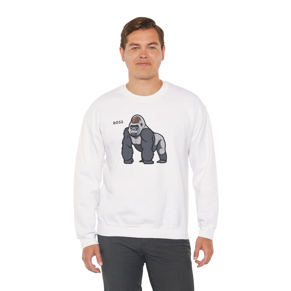 BOSS Gorilla Sweatshirt Premium Design SKIALFA Unisex