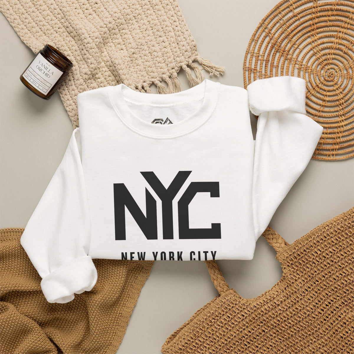 NYC New York City Sweatshirt Premium Design SKIALFA Unisex