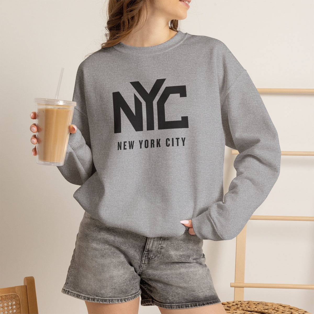 NYC New York City Sweatshirt Premium Design SKIALFA Unisex
