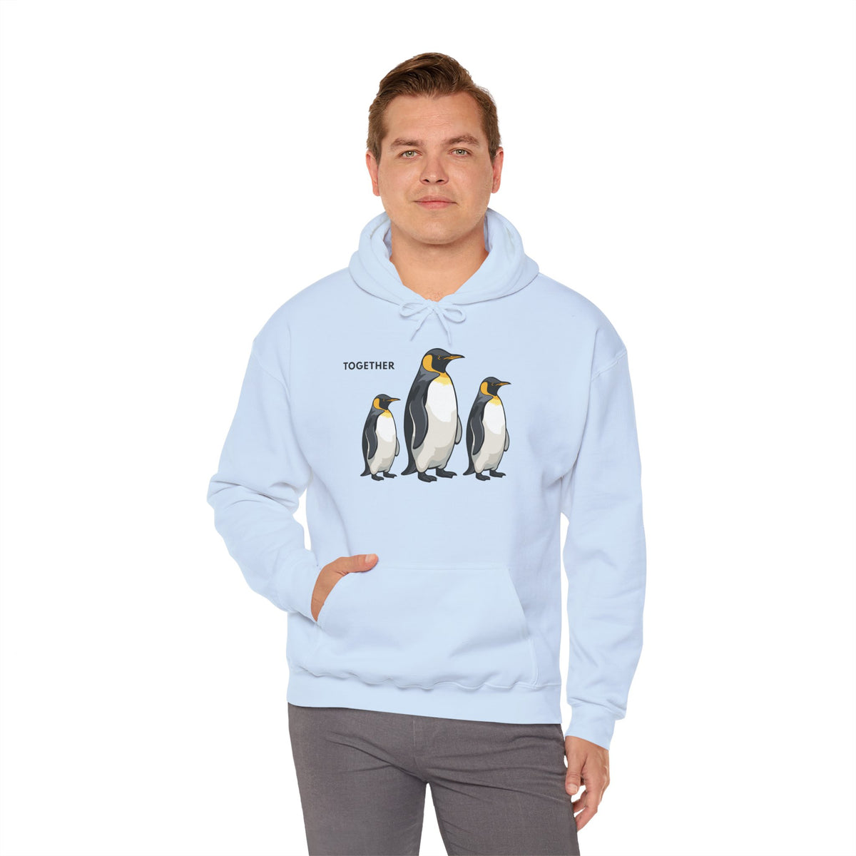 TOGETHER Penguin Hoodie Premium Design SKIALFA Unisex