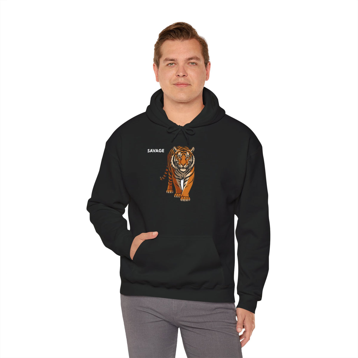 SAVAGE Tiger Hoodie Premium Design SKIALFA Unisex