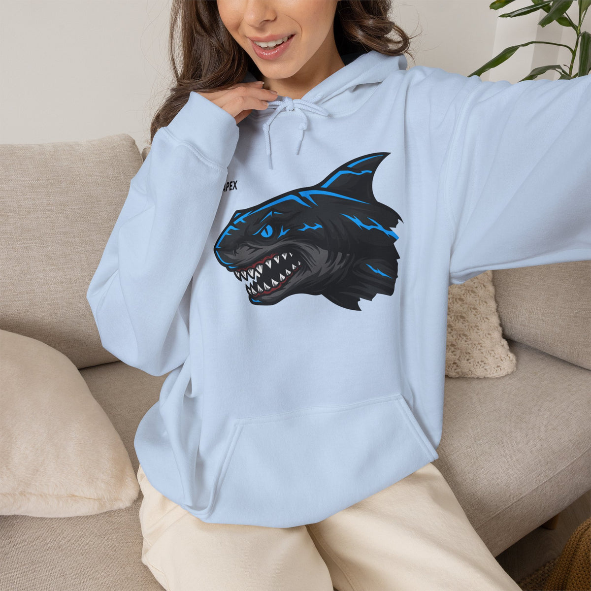 APEX Shark Hoodie Premium Design SKIALFA Unisex