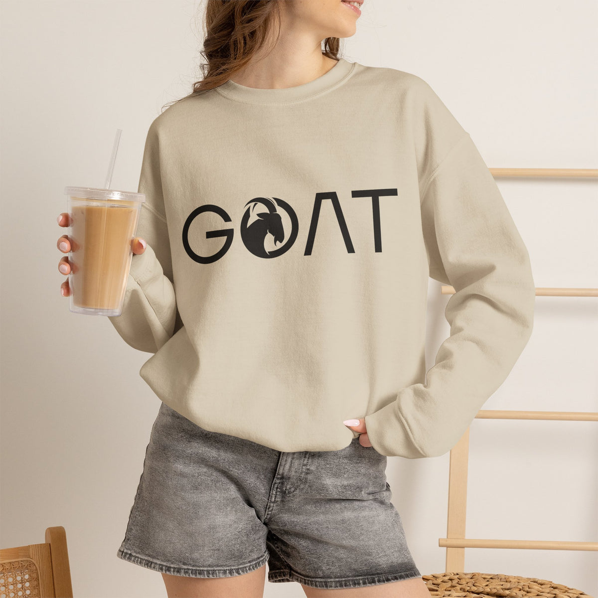 GOAT Sweatshirt Premium Design SKIALFA Unisex