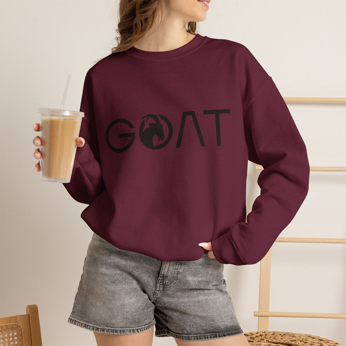 GOAT Sweatshirt Premium Design SKIALFA Unisex