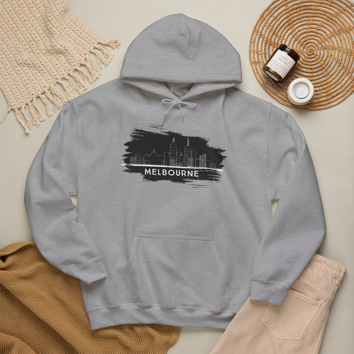 MELBOURNE Hoodie Premium Design SKIALFA Unisex