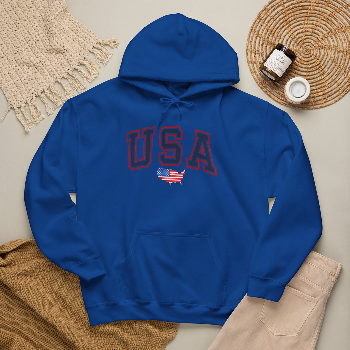 USA Hoodie Premium Design SKIALFA Unisex