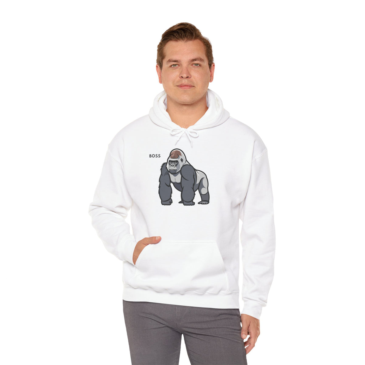 BOSS Gorilla Hoodie Premium Design SKIALFA Unisex