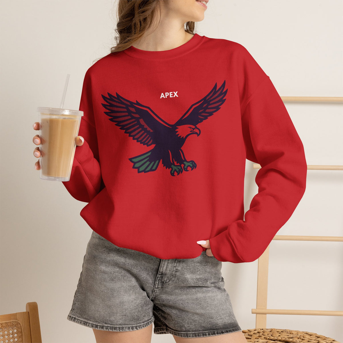 APEX Eagle Sweatshirt Premium Design SKIALFA Unisex