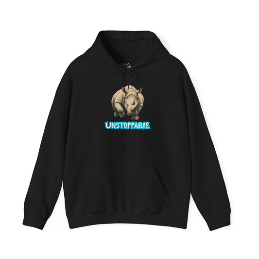 UNSTOPPABLE Rhino Hoodie Premium Design SKIALFA Unisex
