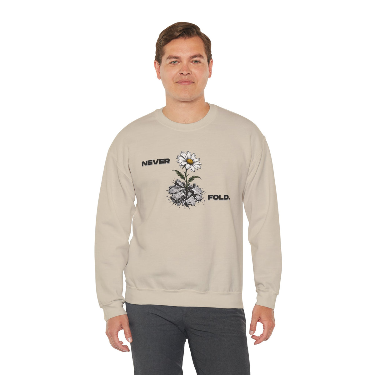 NEVER FOLD Sweatshirt Premium Design SKIALFA Unisex