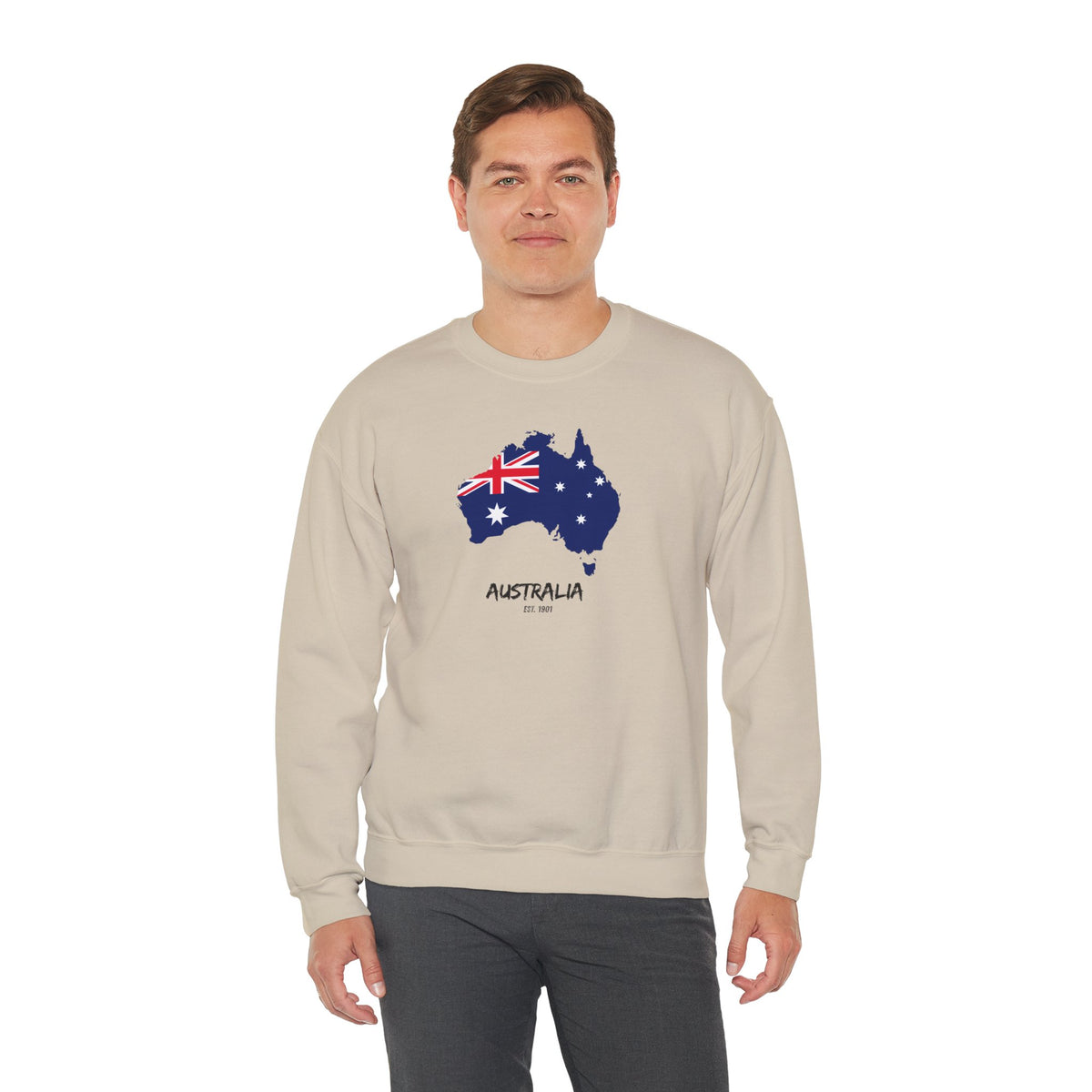 Australia Map Flag Sweatshirt Premium Design SKIALFA Unisex