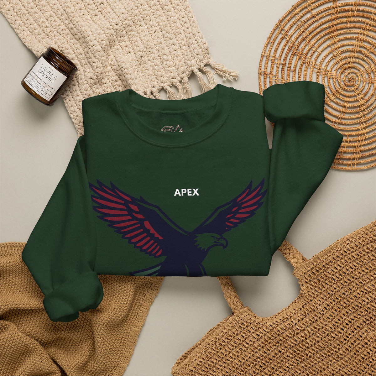 APEX Eagle Sweatshirt Premium Design SKIALFA Unisex