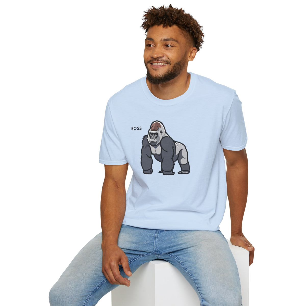 BOSS Gorilla T-Shirt Premium Design SKIALFA Unisex