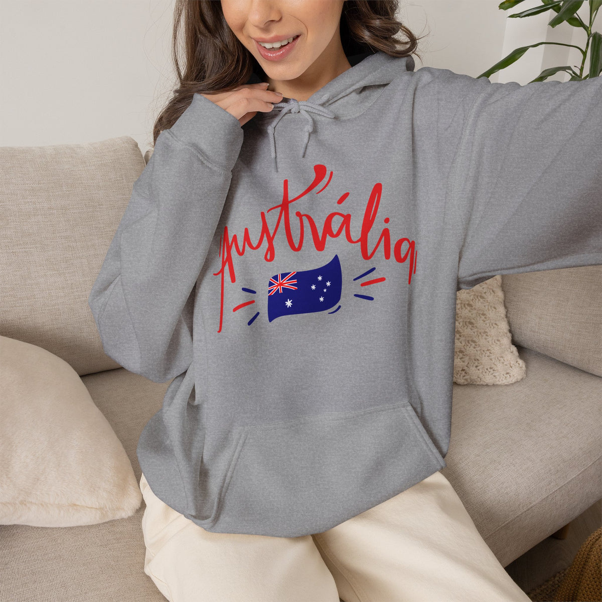 AUSTRALIA FLAG Hoodie Premium Design SKIALFA Unisex