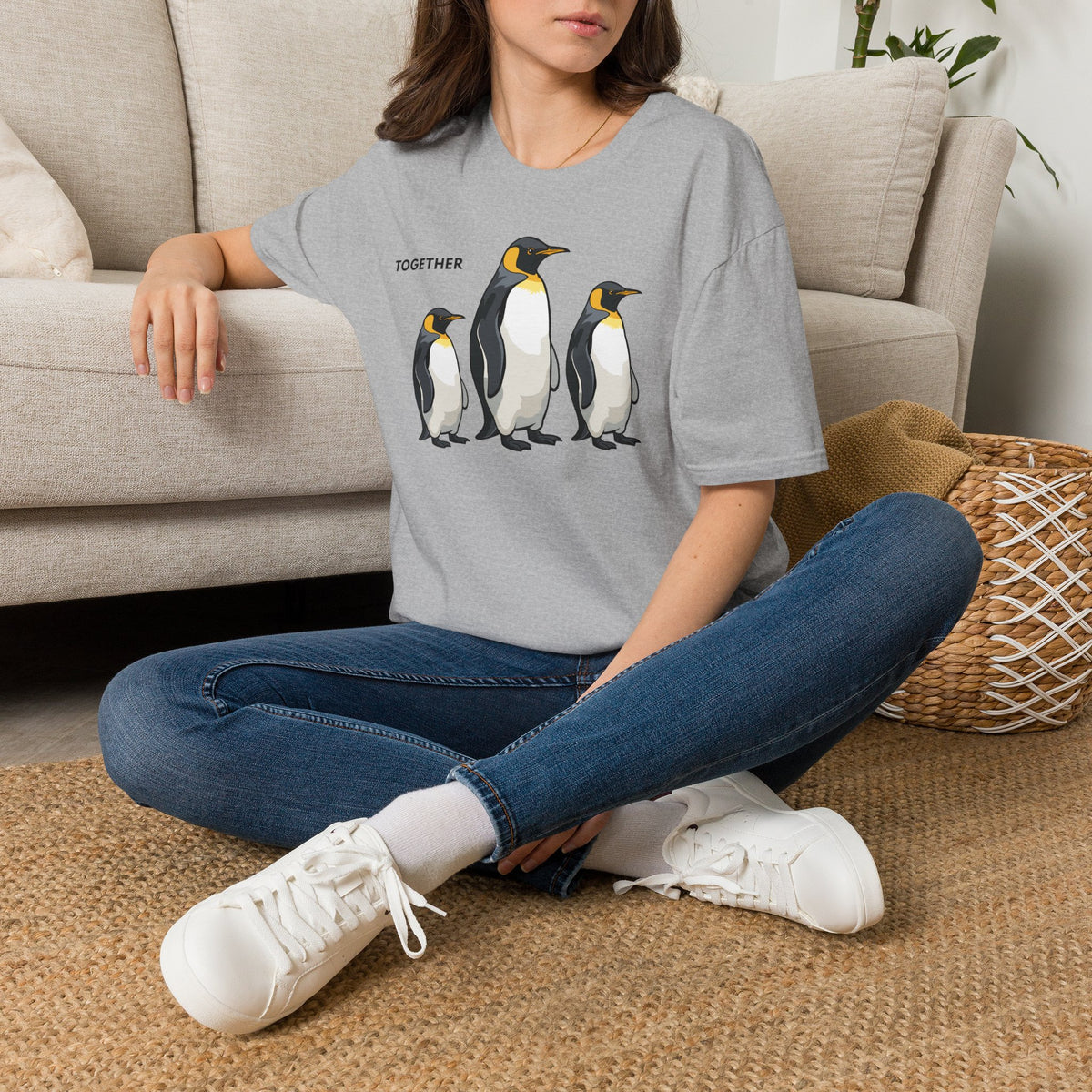 TOGETHER Penguin T-Shirt Premium Design Unisex