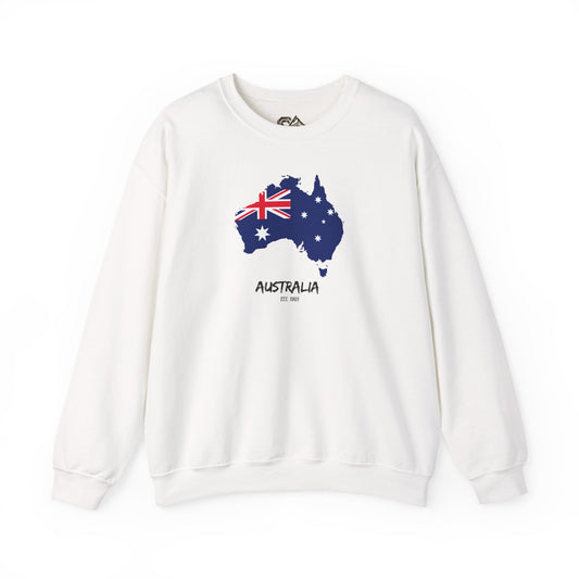 Australia Map Flag Sweatshirt Premium Design SKIALFA Unisex