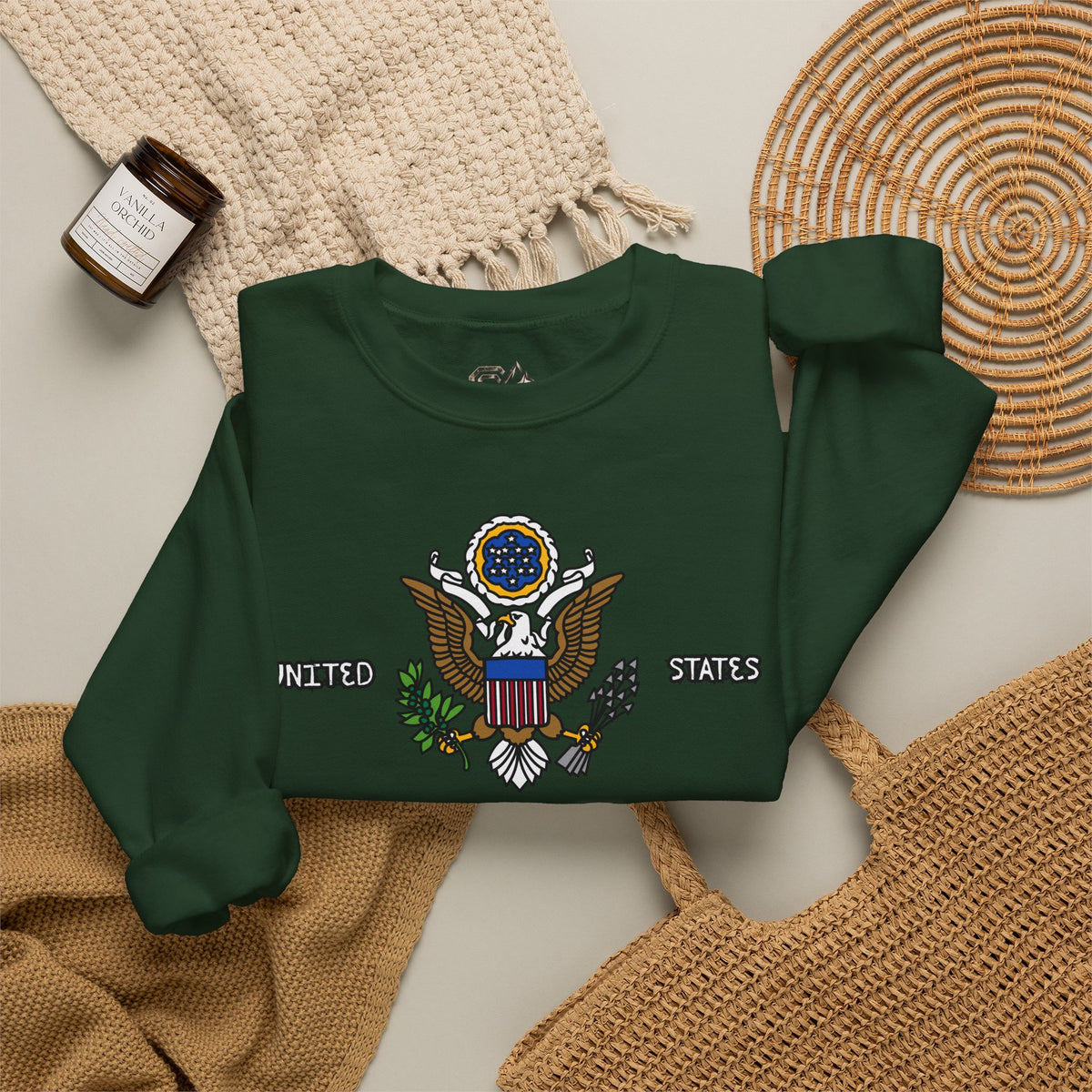 United States Sweatshirt Premium Design SKIALFA Unisex