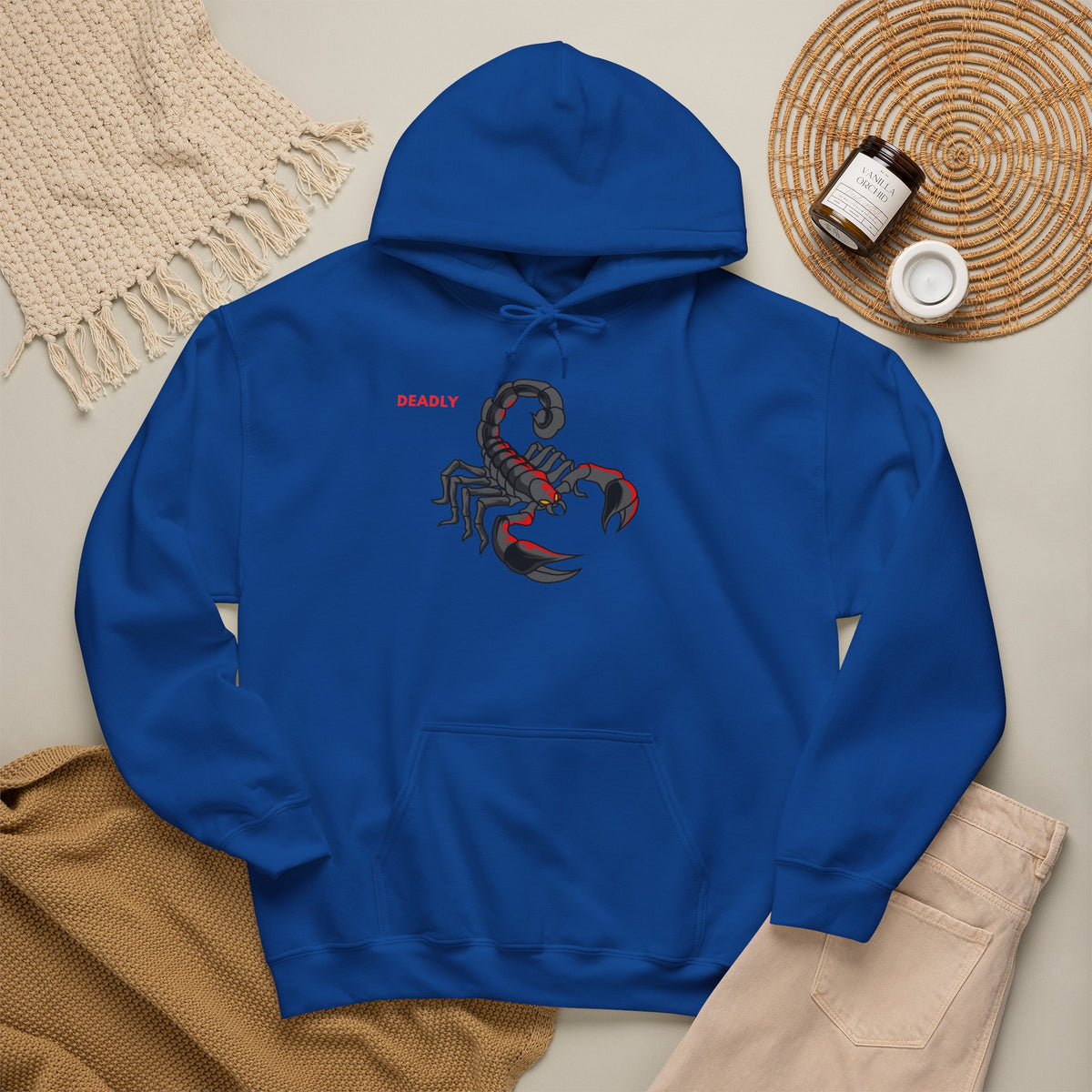 DEADLY Scorpion Hoodie Premium Design SKIALFA Unisex