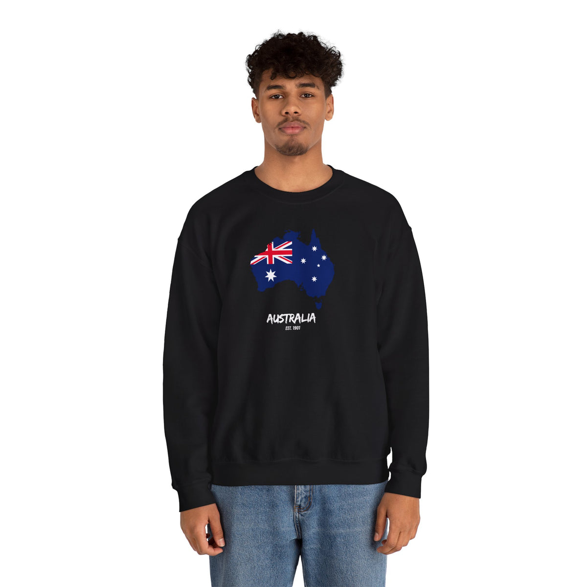 Australia Map Flag Sweatshirt Premium Design SKIALFA Unisex