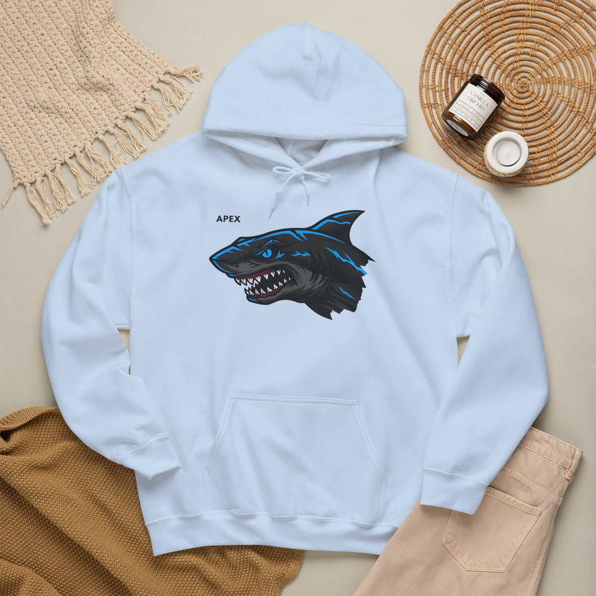 APEX Shark Hoodie Premium Design SKIALFA Unisex