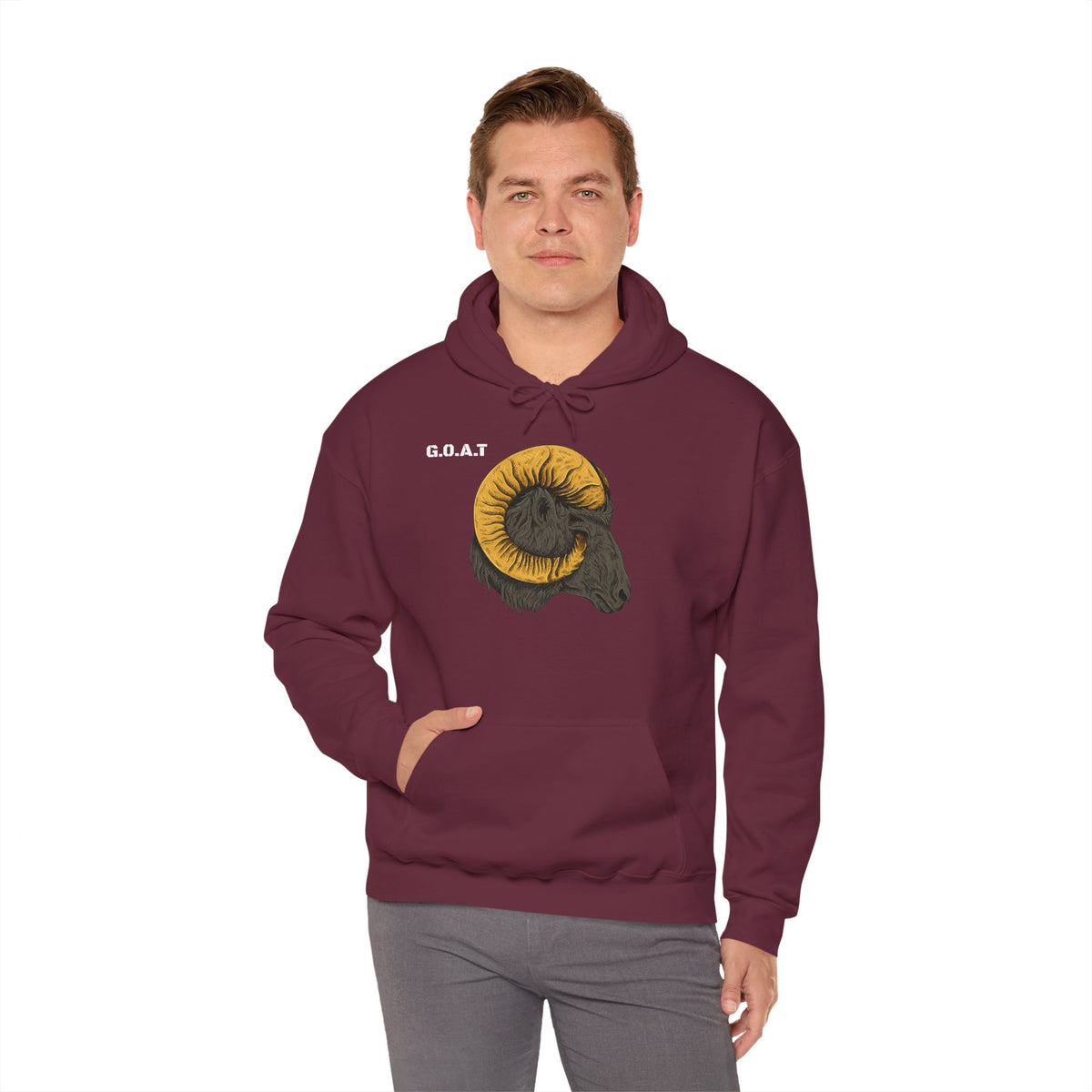GOAT Head Goat Hoodie Premium Design SKIALFA Unisex