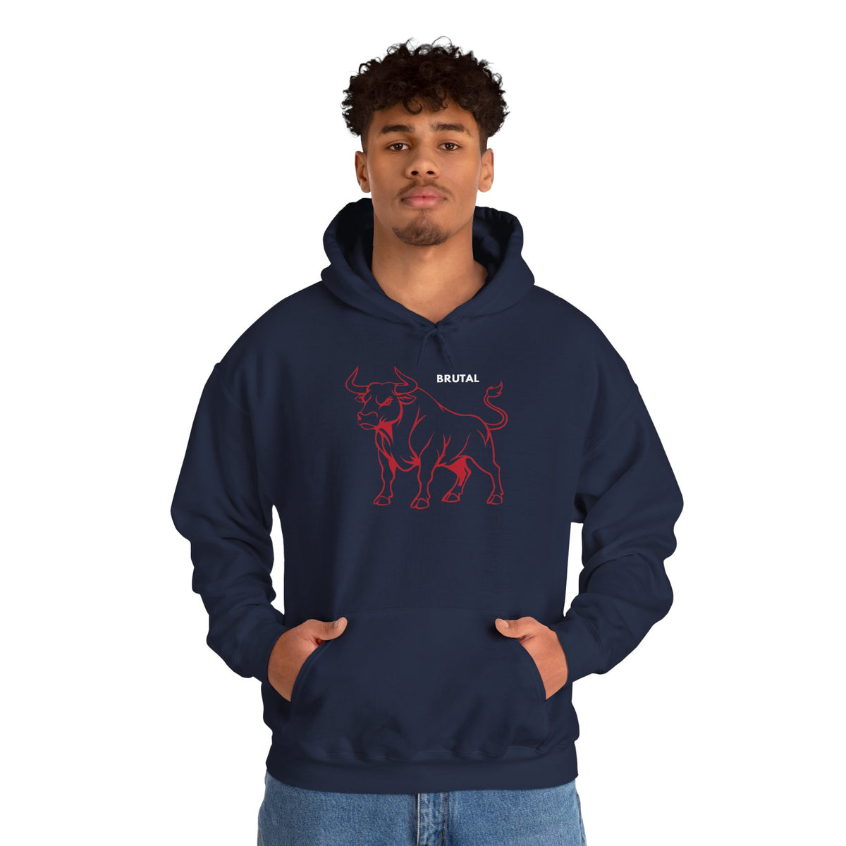 BRUTAL Bull Hoodie Premium Design SKIALFA Unisex