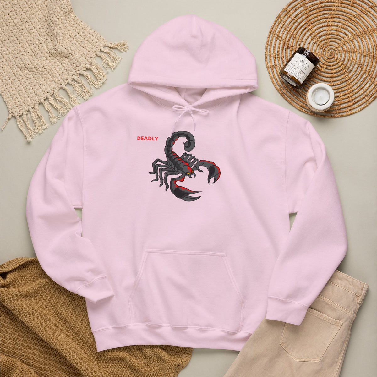 DEADLY Scorpion Hoodie Premium Design SKIALFA Unisex