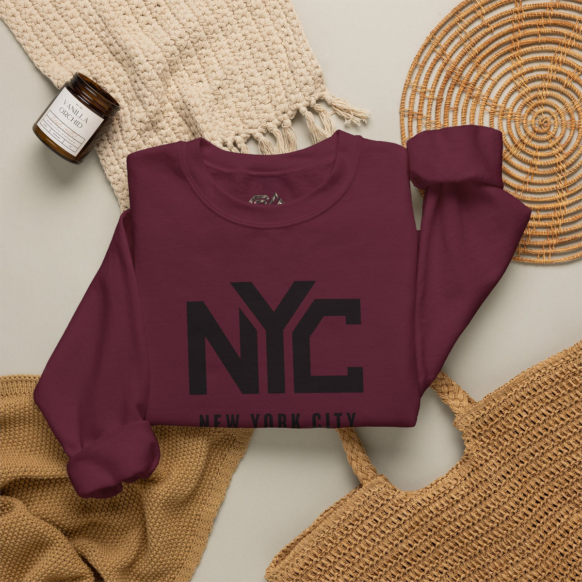 NYC New York City Sweatshirt Premium Design SKIALFA Unisex