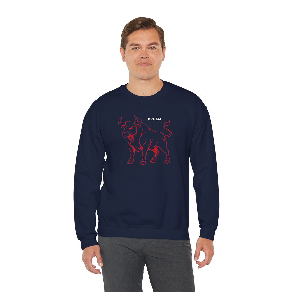 BRUTAL Bull Sweatshirt Premium Design SKIALFA Unisex