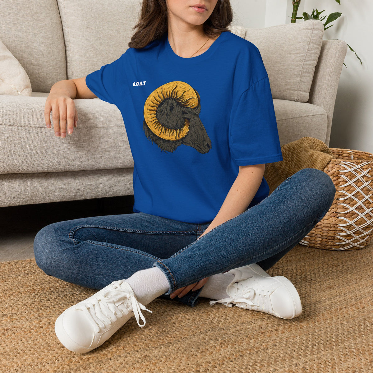 GOAT Goat Head T-Shirt Premium Design SKIALFA Unisex