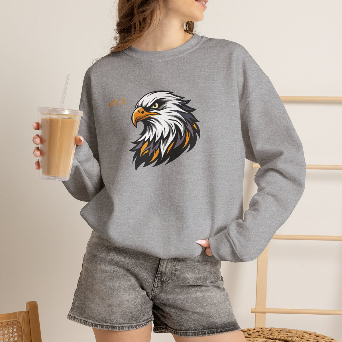 APEX Eagle Sweatshirt Premium Design SKIALFA Unisex