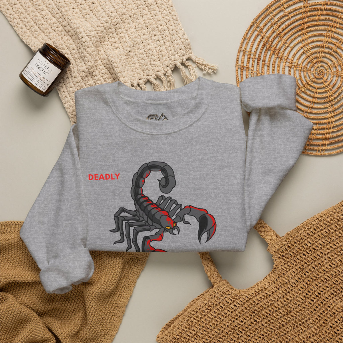 DEADLY Scorpion Sweatshirt Premium Design SKIALFA Unisex