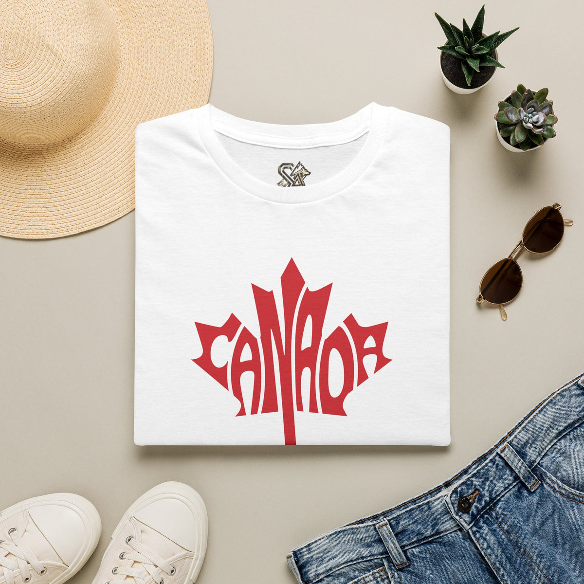 Canada Flag T-Shirt Premium Design SKIALFA Unisex