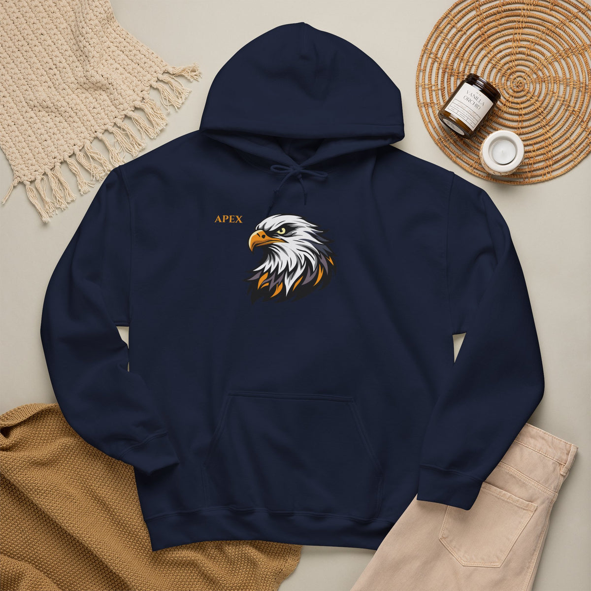 APEX Eagle Hoodie Premium Design SKIALFA Unisex