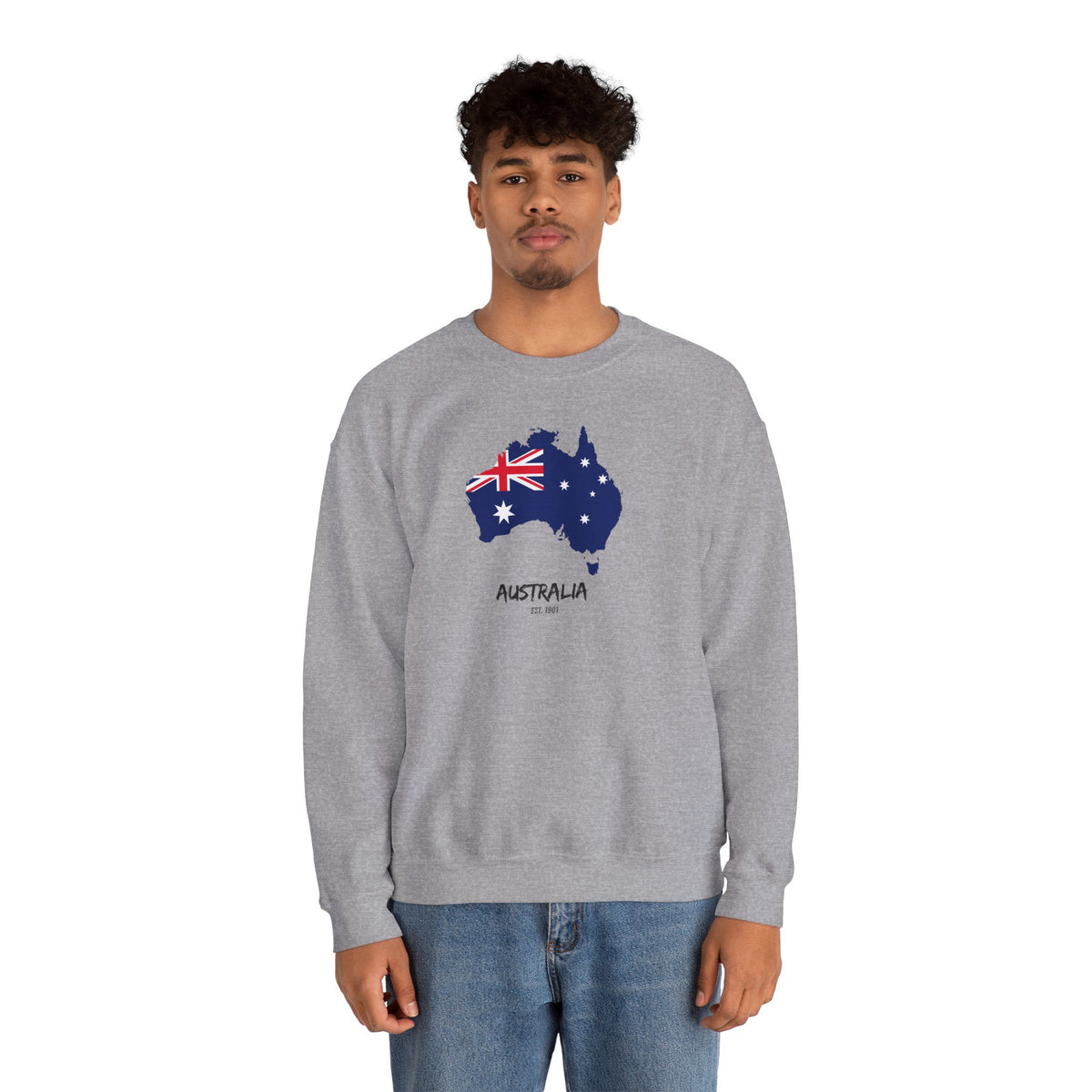 Australia Map Flag Sweatshirt Premium Design SKIALFA Unisex