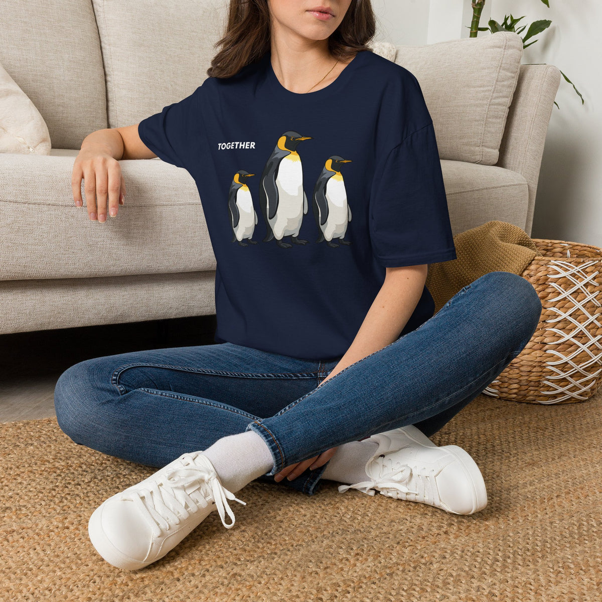TOGETHER Penguin T-Shirt Premium Design Unisex