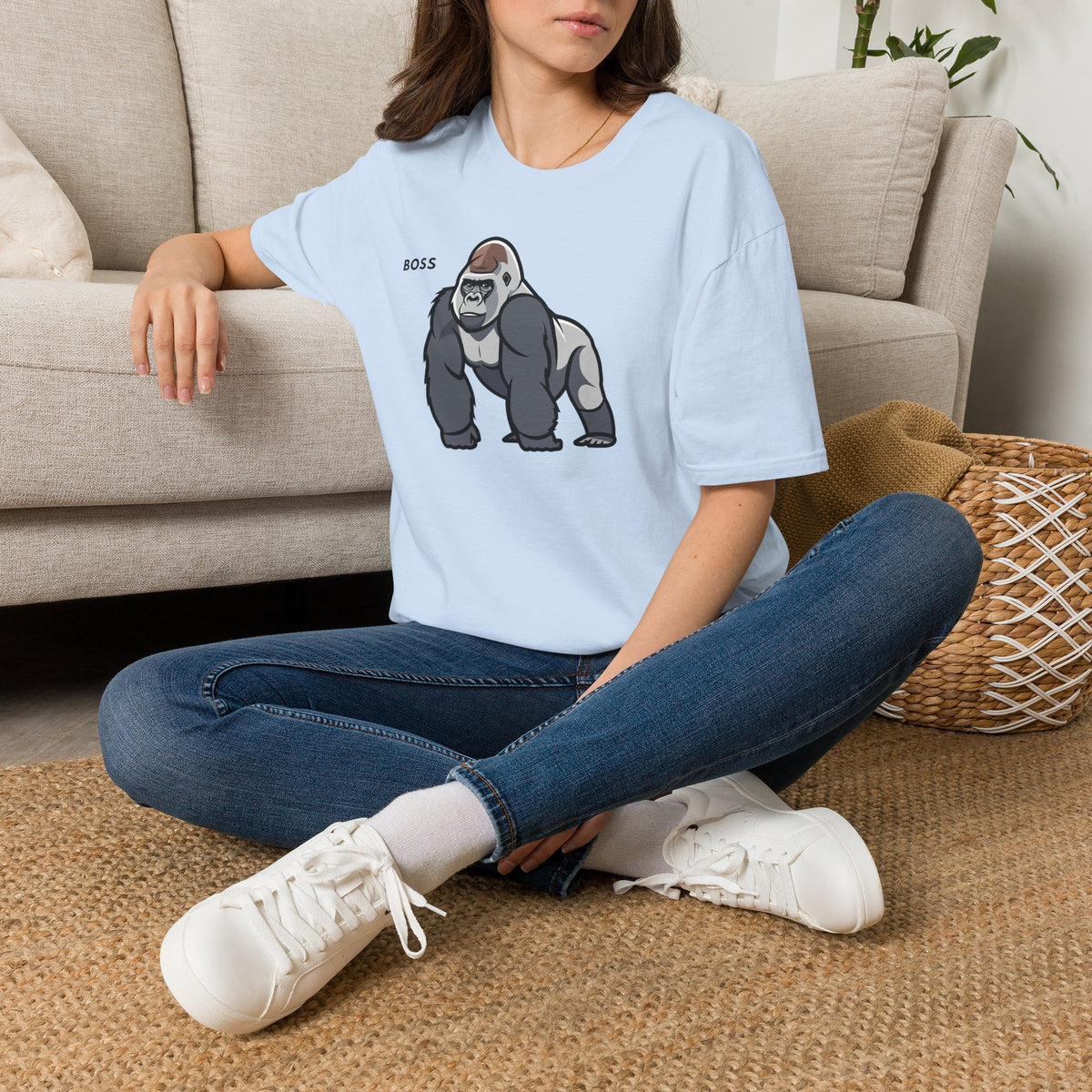 BOSS Gorilla T-Shirt Premium Design SKIALFA Unisex