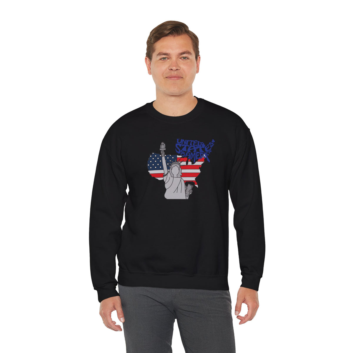 United States of America Sweatshirt Premium Design SKIALFA Unisex