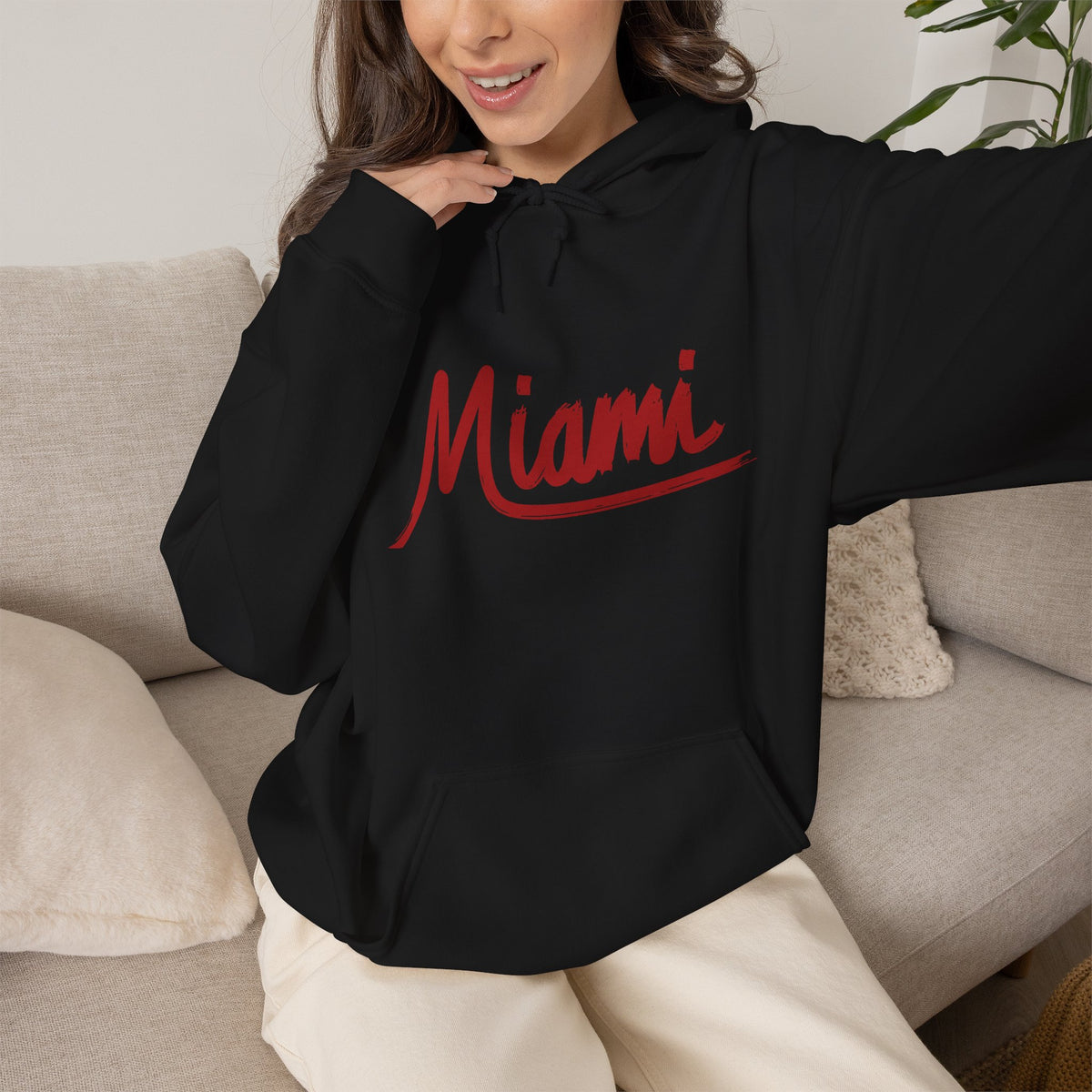 Miami Hoodie Premium Design SKIALFA Unisex