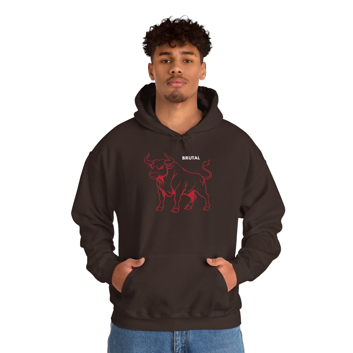 BRUTAL Bull Hoodie Premium Design SKIALFA Unisex