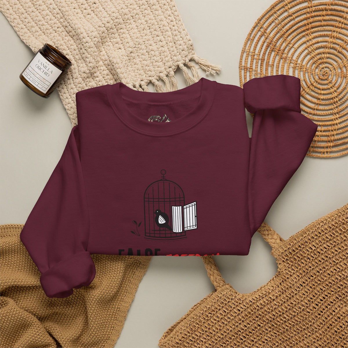FALSE FREEDOM Sweatshirt Premium Design SKIALFA Unisex