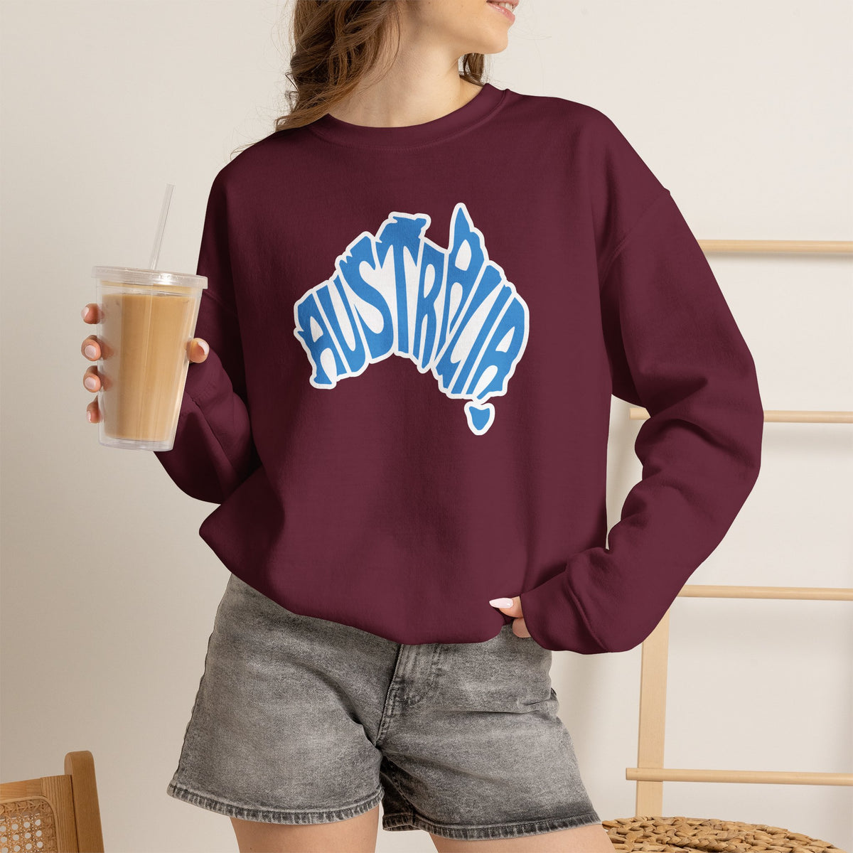 Australia Graphic Sweatshirt Premium Design SKIALFA Unisex